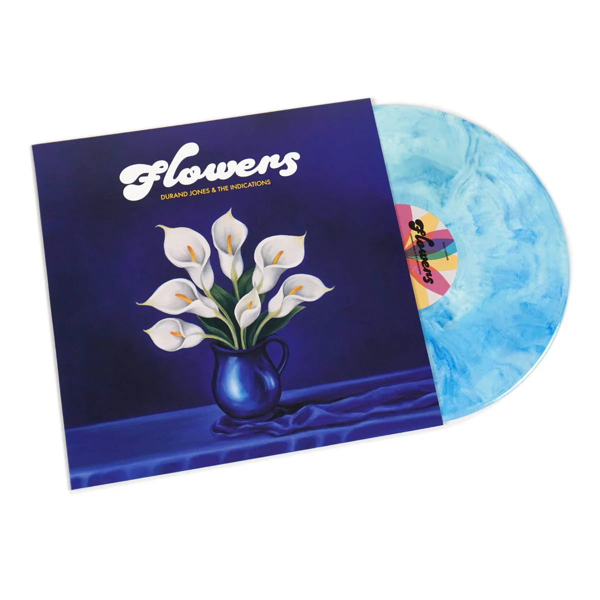 Durand Jones & The Indications - Flowers (LP édition limitée vinyle blue iceberg splash)