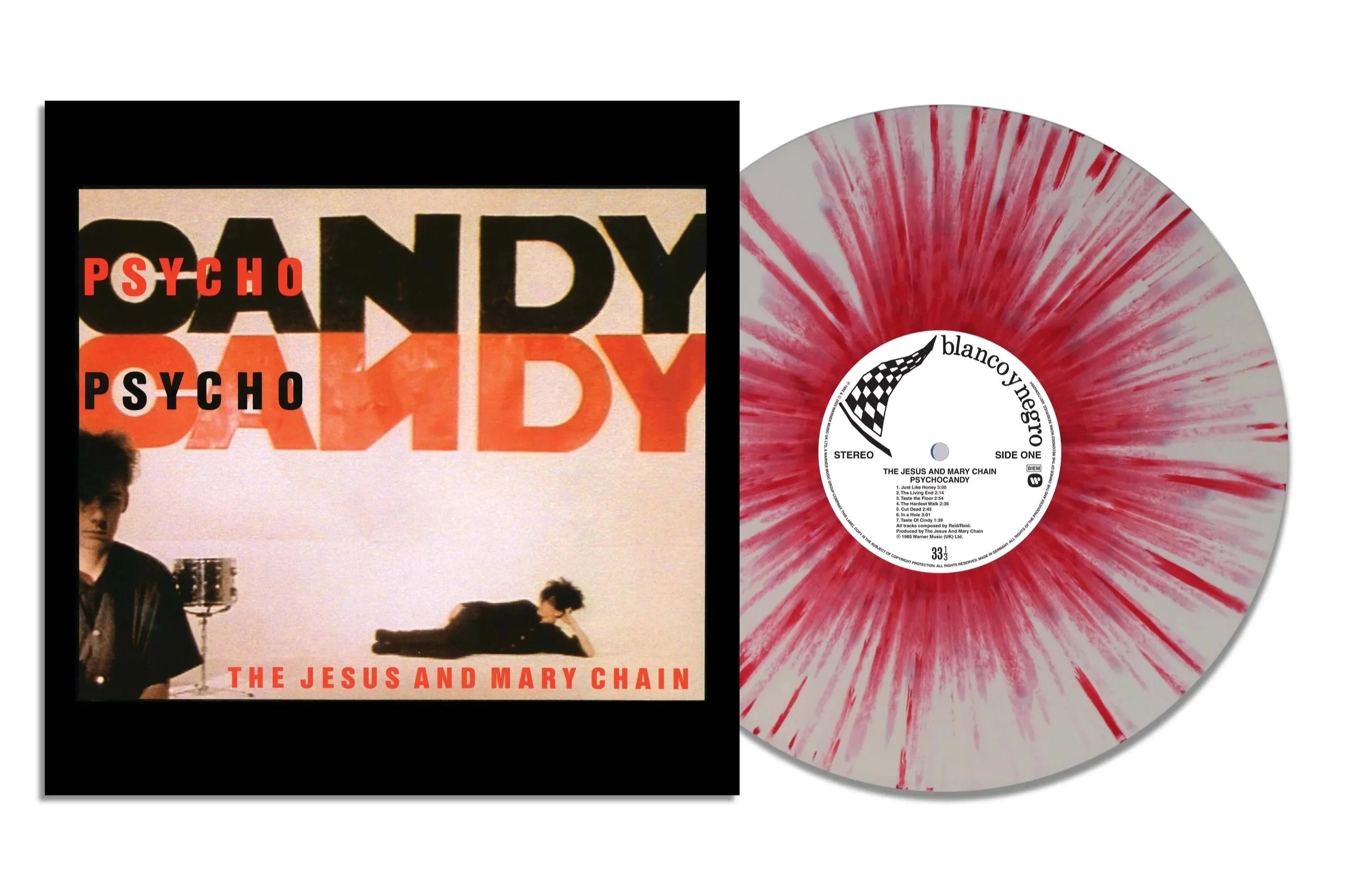 The Jesus And Mary Chain - Psychocandy (LP 40ème anniversaire édition limitée vinyle red & white splatter)
