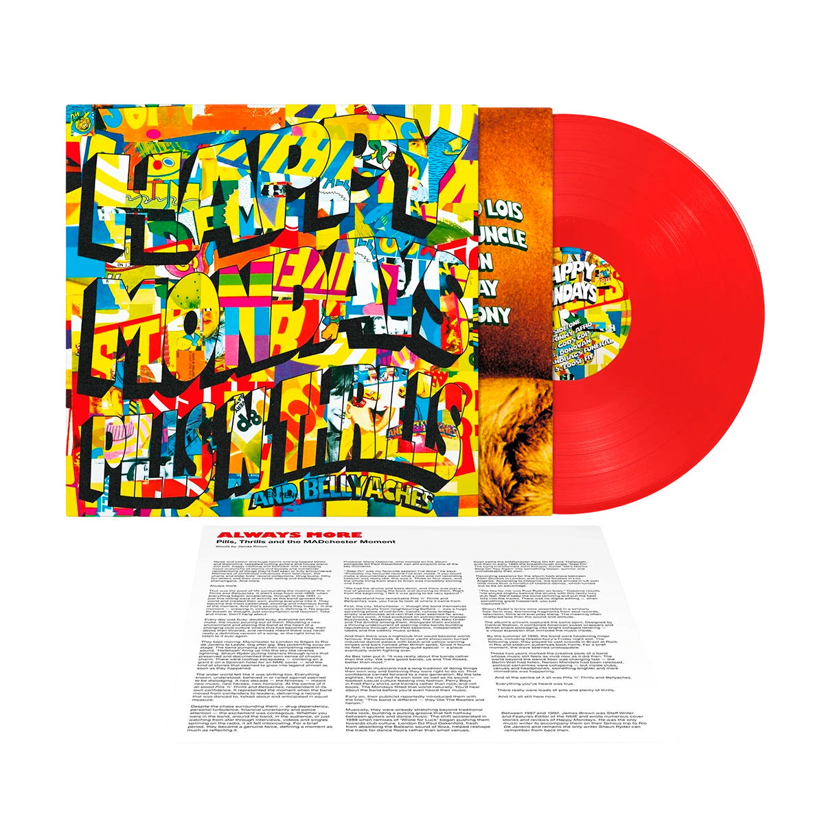 Happy Mondays - Pills 'n' Thrills And Bellyaches (LP, édition limitée, vinyle rouge)
